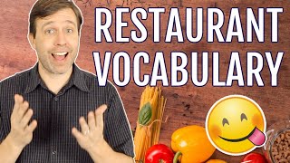 USEFUL RESTAURANT VOCABULARY YOU NEED TO KNOW