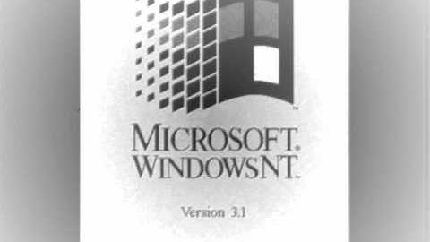 Microsoft Windows NT Version 3.1 - Startup and Shutdown Logo - Normal and Film Age