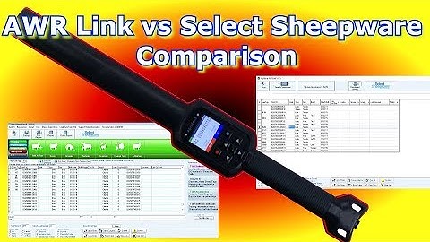 AWR Link vs Select Sheepware Comparison - Sheep Management Software