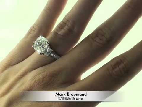 6 02ct Cushion Cut Diamond Engagement Anniversary Ring Mark