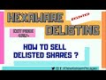 how to sell Delisted Shares of Hexaware technologies | Hexaware delisting | Delisting process