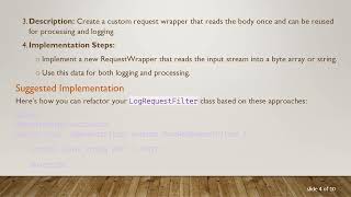 Fixing Required request body is missing Error in LogRequestFilter