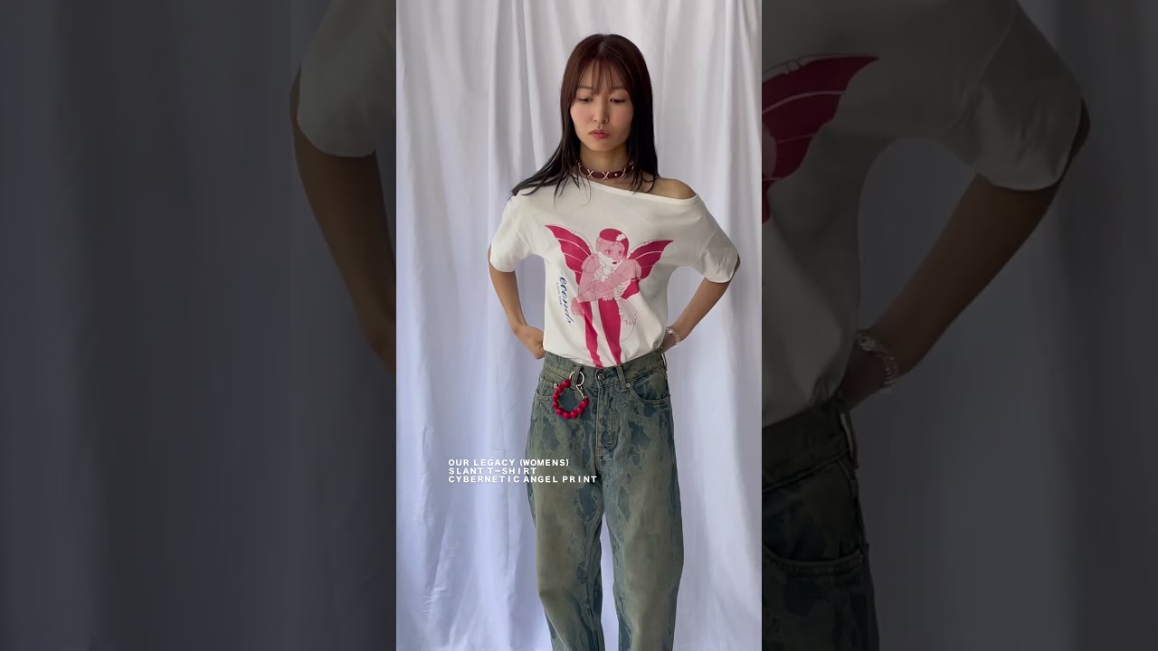OUR LEGACY(アワーレガシー)】SLANT T-SHIRT / CYBERNETIC ANGEL PRINT