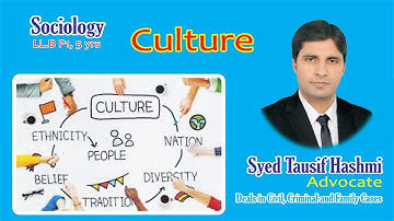 Culture | Sociology | LL.B Part 1 |What is Culture | Definition | Introduction | Syed Tausif Hashmi