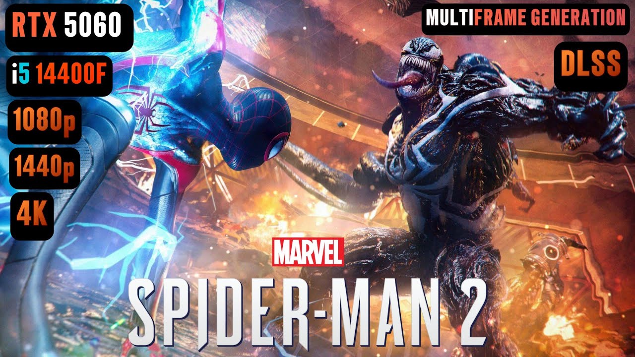 Marvel's Spider-Man 2 RTX 5060 FPS TEST | Spider-Man 2 PC RTX 5060 & i5 14400F Benchmark