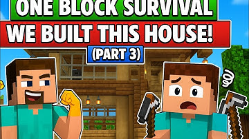 CRAFTING AND BUILDING ONE BLOCK SERIES WITH MY NOOB BROTHER PART:3 #craftingandbuilding #ONEBLOCK