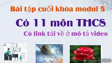 Đáp án Bài tập cuối khóa modul 5 THCS/ Có hướng dẫn cách tải bản word về máy