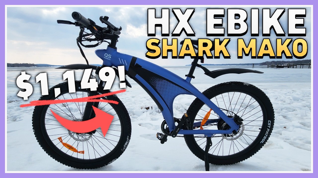 HX EBIKE... SHARK MAKO! Выходите на улицу и наслаждайтесь жизнью на электровелосипеде!