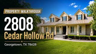 2808 Cedar Hollow Rd, Georgetown, TX 78628