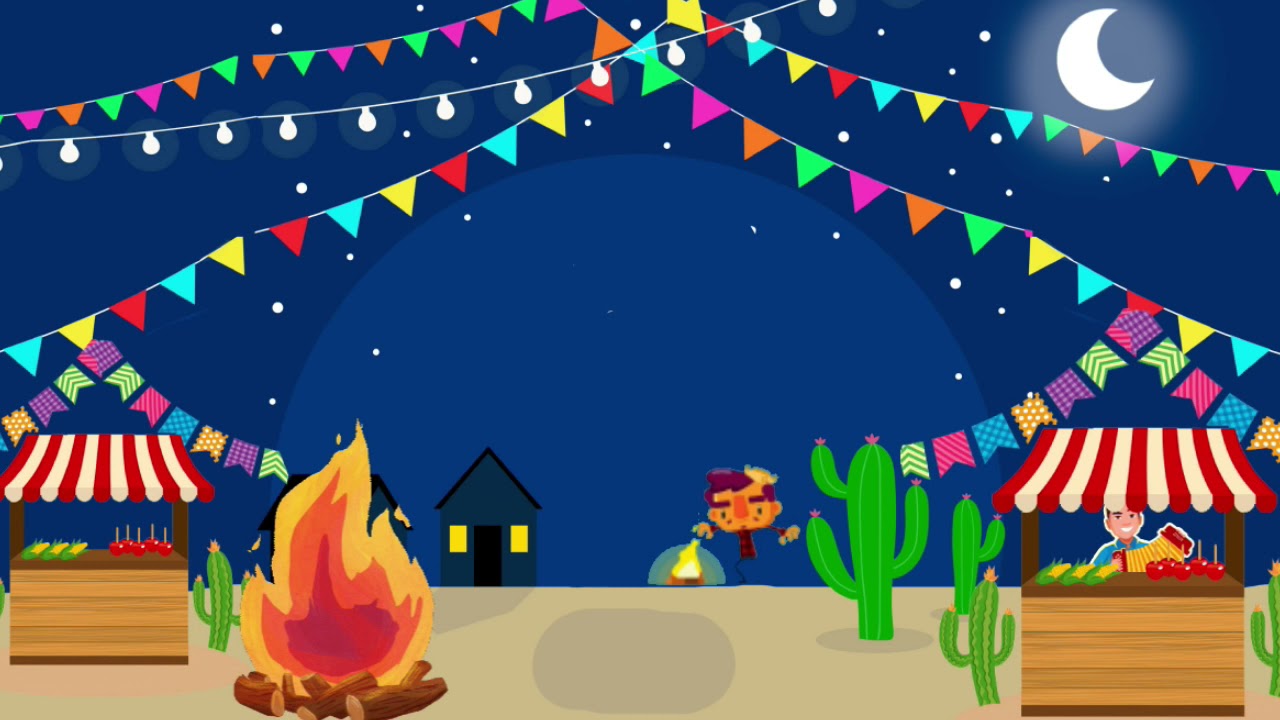 Fundo para Aula Festa Junina ( GRATIS )