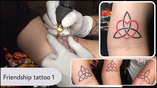 Friendship tattoo 1 (Red heart)
