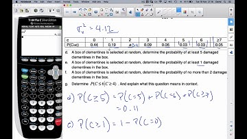 IB MAI HL Random Variable Example 3.05.1