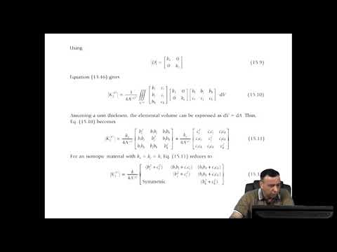Lecture in Finite Element Method in Heat Transfer