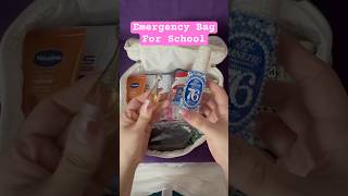Emergency Bag for School #viral #trend #backtoschool #school