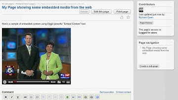 Elgg.com - Embedding Media
