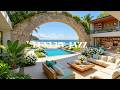 Luxury Ocean Villa Jazz 🌊 Soft Piano Melodies & Gentle Waves to Relax