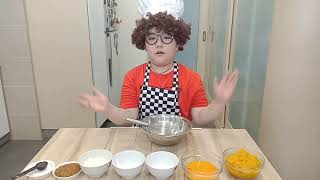 Delicious easy \/ healthy baked pumpkin cake 南瓜糕