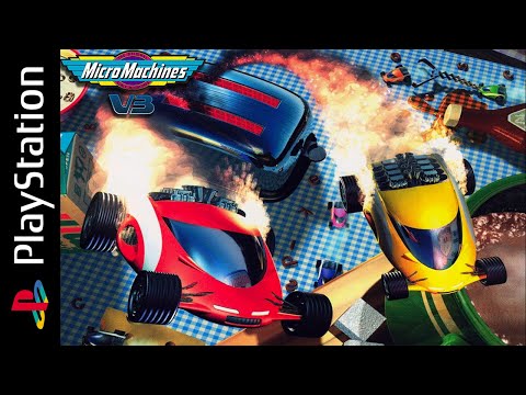 Micro Machines V3 (PS1) Playthrough