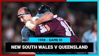 NSW Blues v QLD Maroons Game III, 1998 | State of Origin | Full Match Replay | NRL