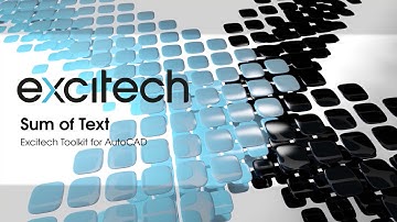 Excitech Toolkit for AutoCAD - Sum of Text