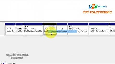Hướng dẫn tạo và xóa phân vùng mới