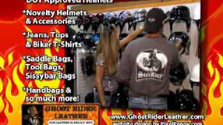 Ghost Rider Leather and Motorcycle Helmets Store in Panama City Florida 850 913 