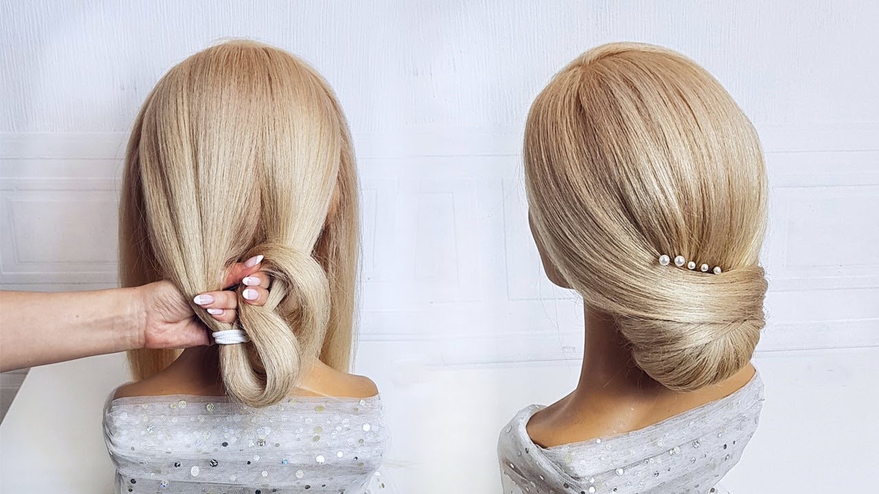 Красивые прически пошагово.  Быстрая и легкая прическа на вечер и выпускной