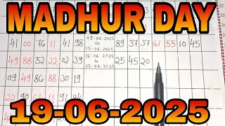 MADHUR DAY 19-06-2025 madhurdaytoday madhurdayotc madhurdayjodi madhurdaychart madhurdaymatka