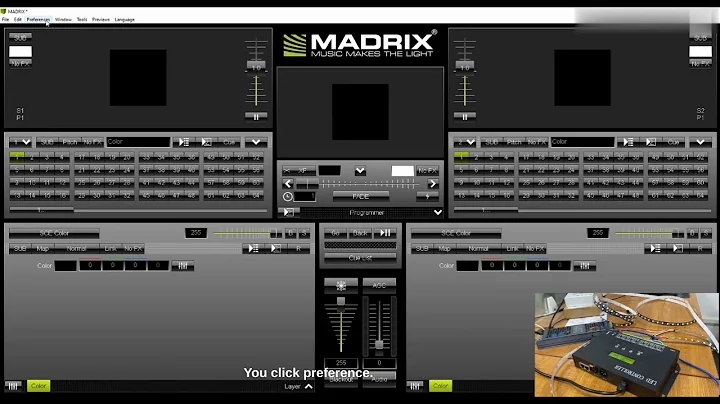 how to use madrix to program with h807sa#ledstudio online work#artnet  DMX controller