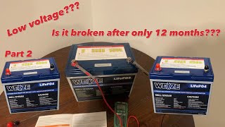 12 Month review of Weize lithium battery powering fishing boat electronics. Weird voltage jumps?