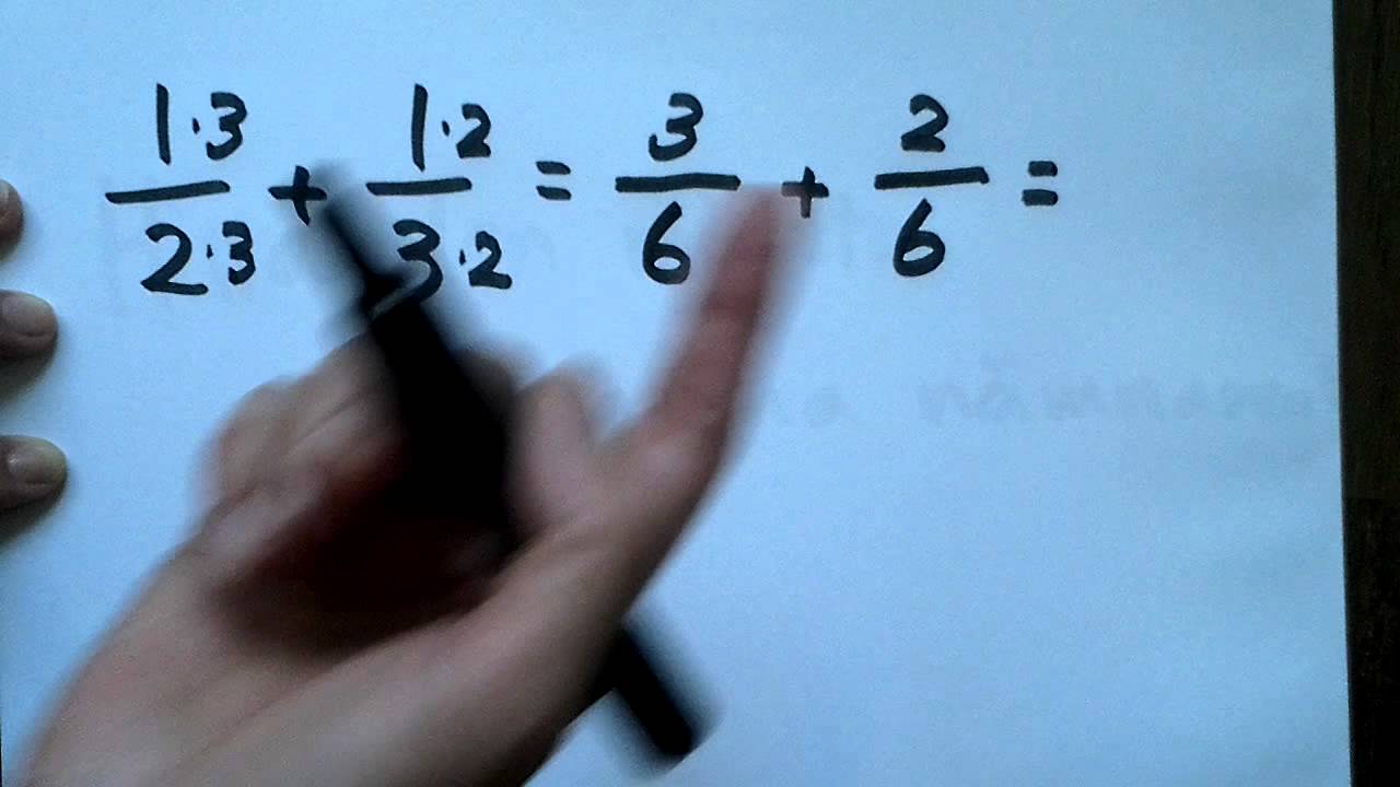 Bråk (addition - olika nämnare)