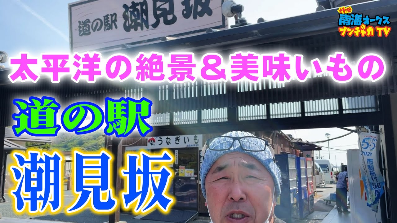 【道の駅】東海道 道の駅潮見坂で絶景の太平洋を見ながらうまいものを食う！the南海オークスのブンチャカTV