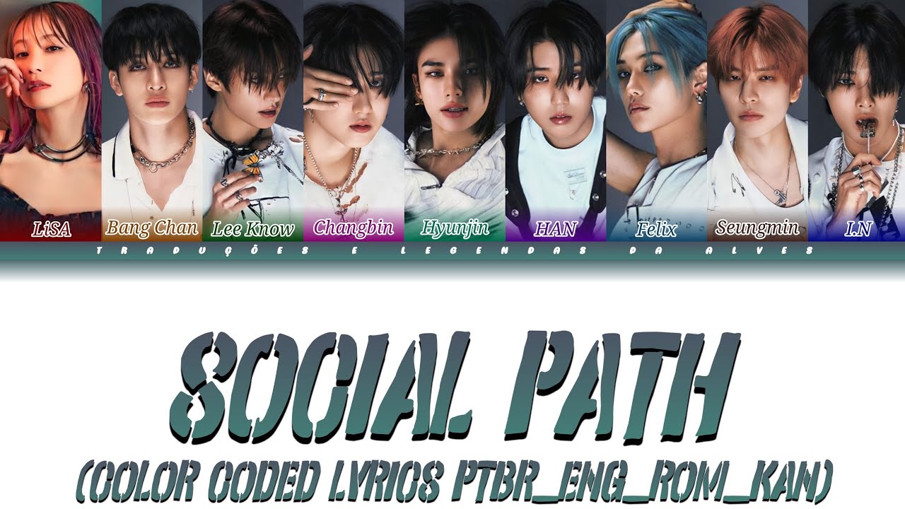 Stray Kids - Social Path (Feat. LiSA) (Color Coded Lyrics