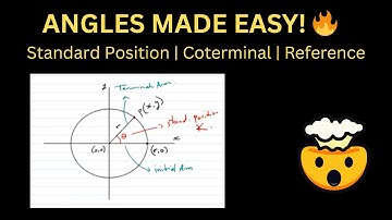 Standard Position Angle, Coterminal & Reference Angles -Trigonometry- STEP-BY-STEP- Pre-Calculus 11