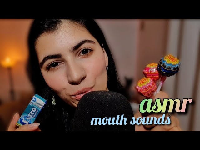 ASMR po polsku DŹWIĘKI UST guma do żucia & lizak