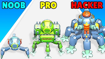 NOOB vs PRO vs HACKER in Spider Mech Run