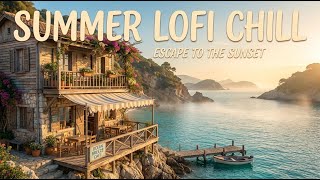 Summer Lofi Chill ☀️ Relaxing Morning Ocean Coffee 🌊 Lofi Hip Hop Beats for Study &amp; Relax
