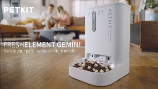 PETKIT New Smart Pet Feeder Fresh Element Gemini - YouTube
