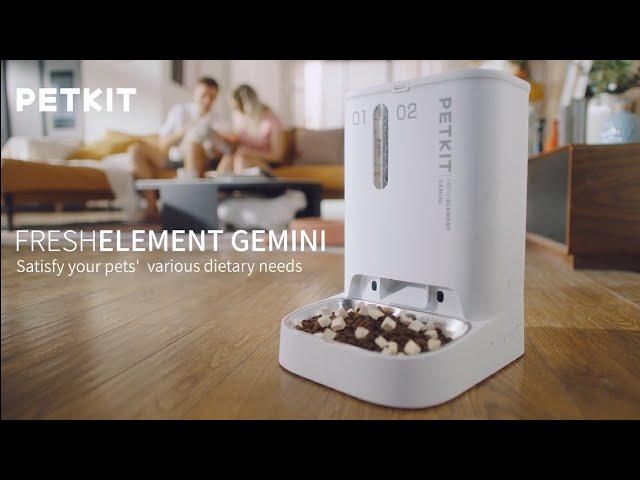 PETKIT New Smart Pet Feeder Fresh Element Gemini - YouTube