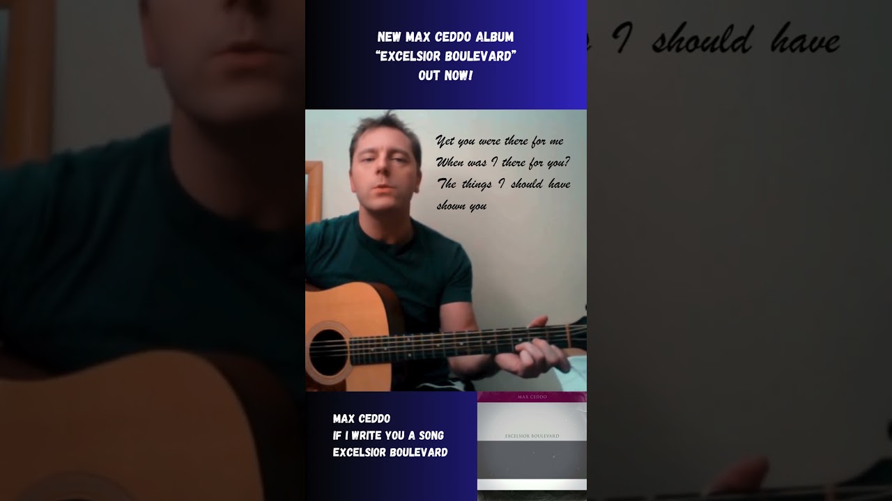 "If I Write You a Song" from new album "Excelsior Boulevard" 