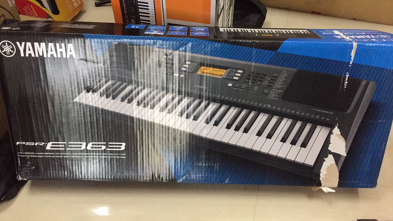 Yamaha PSR E363 Unboxing live😘😀 - YouTube