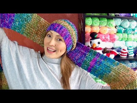 Máquina para tejer bufandas y gorros en crochet