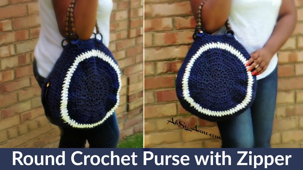 Crochet Jasmine Stitch Round Bag - We Love Crochet