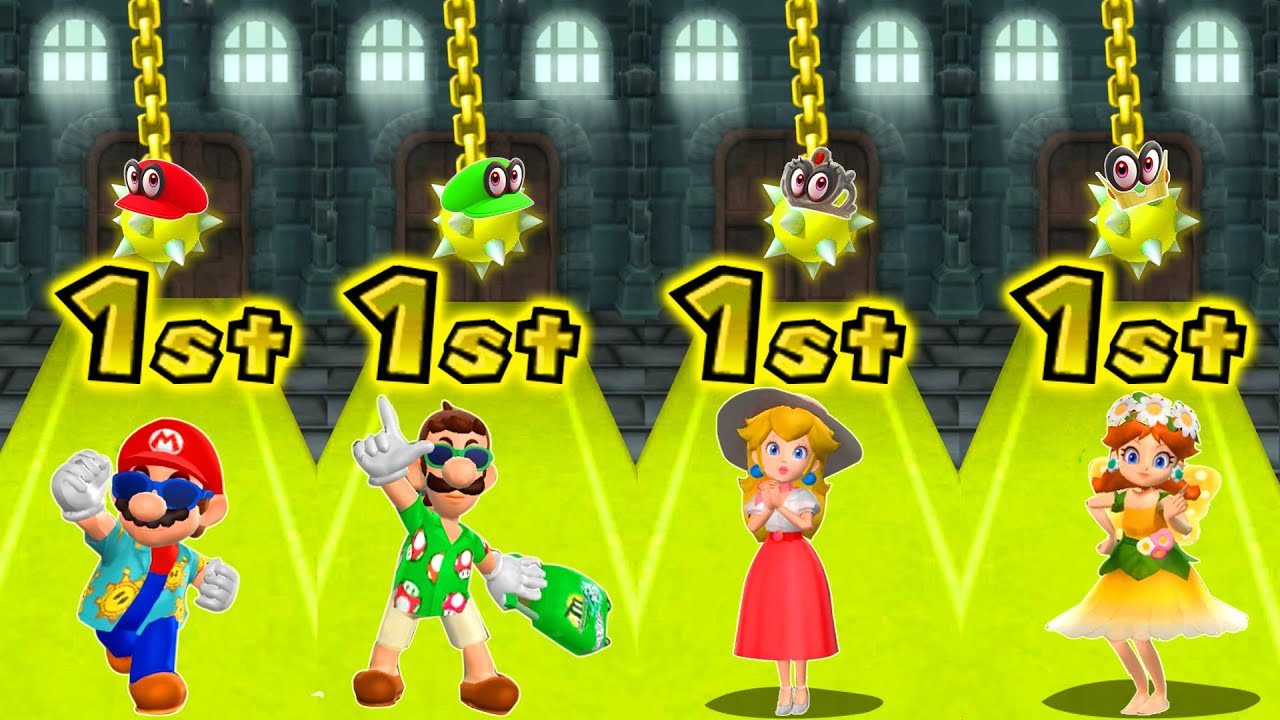 マリオパーティ9 + マリオパーティ10】ミニゲームピーチVsマリオ
