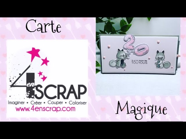 TUTO SCRAP * Carte monstre rigolo * Invitation anniversaire enfant * card  mariage * Chat Scrap* 