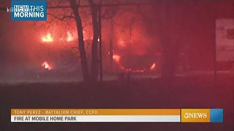 Resident treated for smoke inhalation after early morning fire at RV park