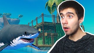 Raft FR : AHHH !!! UN REQUIN M'ATTAQUE ! #1 screenshot 1