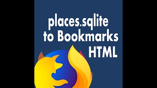 Places sqlite to Bookmarks html file