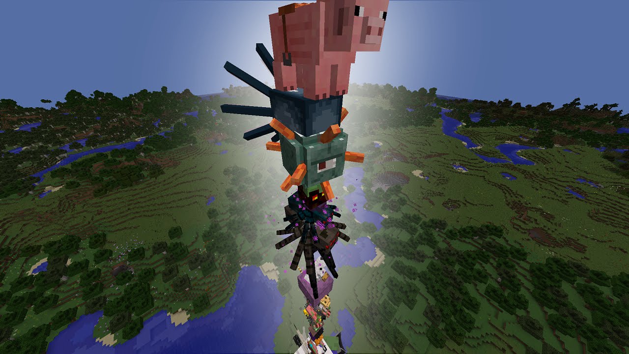 Every Minecraft Mob Stacked Together (Announcements) - YouTube