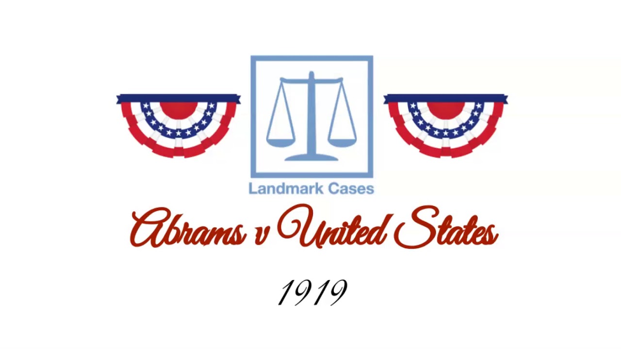 Abrams v United States (1919) YouTube